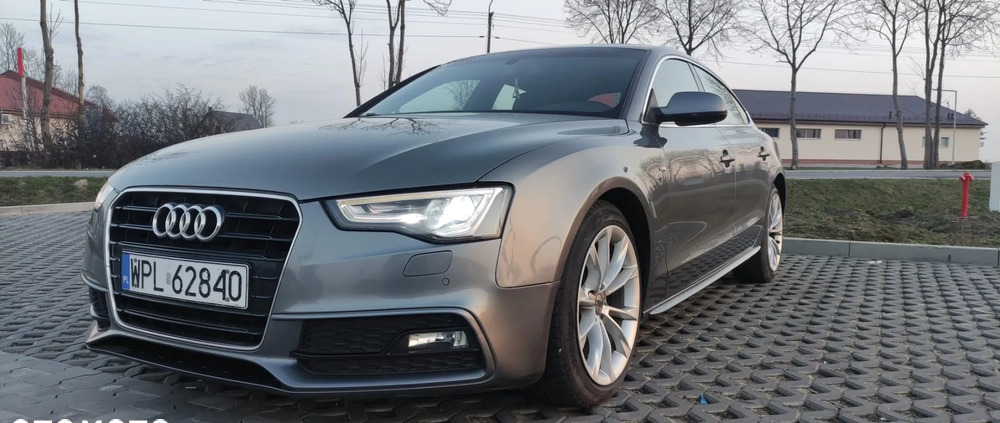 Audi A5 cena 73500 przebieg: 114550, rok produkcji 2015 z Płock małe 172